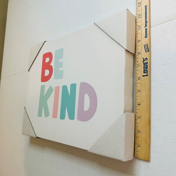 Be Kind Inspirational Wrapped Canvas Wall Art Print - Picture 3 of 9